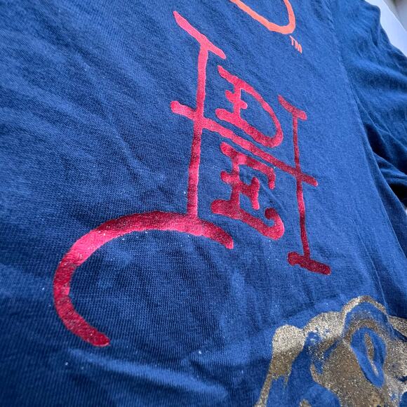 Ed Hardy Christian Audigier Skull Cobra Foil AOP T Shirt Y2K Streetwear Hype L - Picture 7 of 12